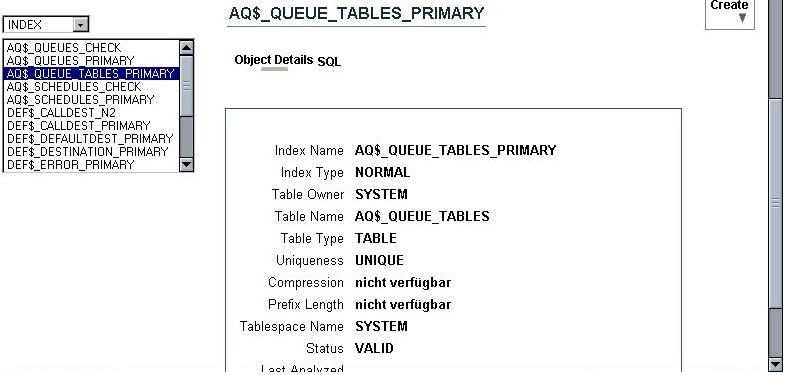 Objektdetailles Index